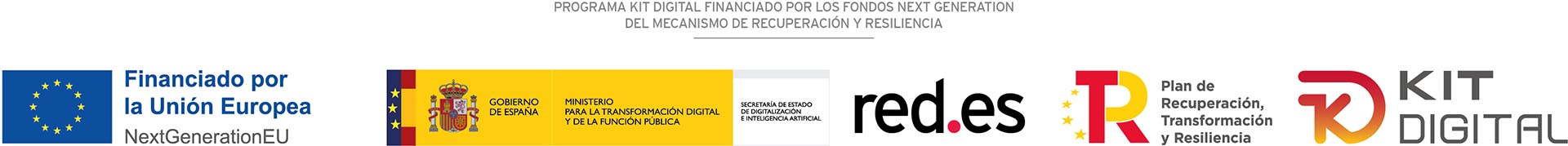 Logos de los organismos oficiales que gestionan el programa de ayuda del Kit Digital